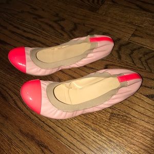 NEW J. Crew Mila Cap Toe Flat in Vintage Blush